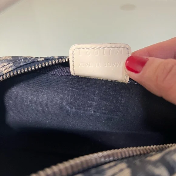 Dior Navy and Cream Monogram Clutch - Picture 9 of 9